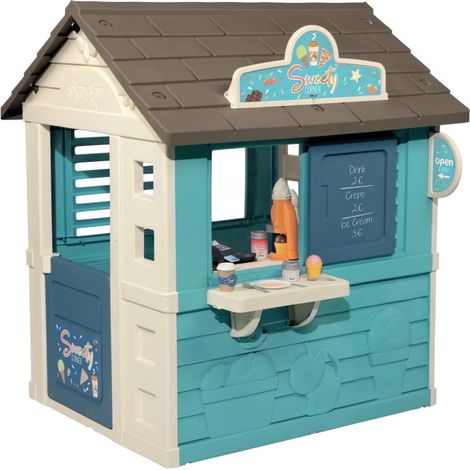Cabane de jardin pour enfant Sweety Corner – Dimensions 105 x 110 x 127cm – Structure stable et résistante – Traitement anti-UV – Smoby