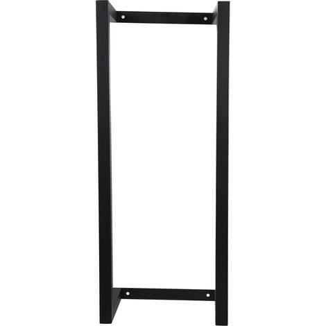 Porte-serviettes mural, organisateur de salle de bain en inox avec double barre et étagère de rangement, porte-serviettes mural gain de place (1/5)