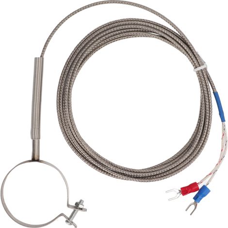 Sonde de contrôle de température multi-tailles à filetage thermocouple haute sensibilité et large plage de mesure (0‑400°C) pour l'industrie (2 mètres) (1/5)