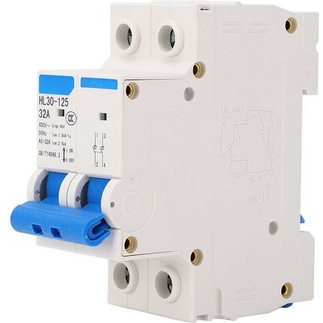 Interrupteur d'isolement 2P 32A 400V, disjoncteur miniature à déclenchement shnt pour maison et bureau commercial (1/5)