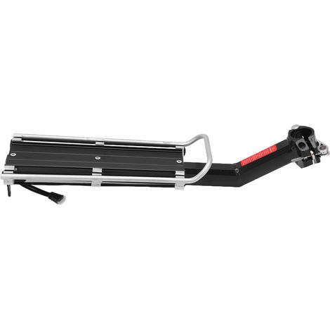 Porte-bagages arrière de vélo en alliage d'aluminium, amovible et équipé d'un feu arrière, compatible avec tous les vélos. (1/5)