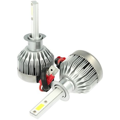 Kit Full Lampada Led Cob H1 20W 12V 24V Bianco 6000K Per Abbagliante e Fendinebbia Senza Driver (1/3)