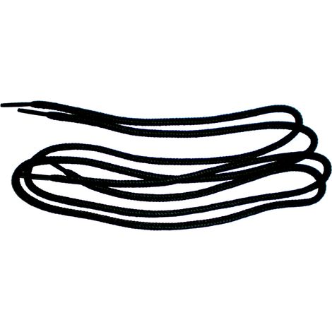 Schnürsenkel NOMEX, flammhemmend, nicht brennend, schwarz, 90 cm lang