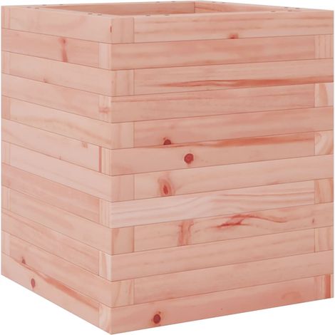 Fioriera rialzata per piante e fiori terrazza giardino 40 x 40 x 46 cm legno massello di abete Douglas marrone 020037564