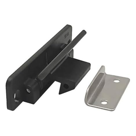 Verrous de tiroir pour camping-car, loquet porte d'armoire, Modification du matériel, retenue placards, garde-robe de, noir Noir - (1/5)