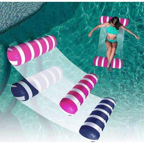 Zweiteiliges Pool-Hängematten-Set, multifunktionale aufblasbare Pool-Hängematte (Sattelform, Liegestuhl, Hängematte, Schwimmbett), Wasser-Hängematten-Liegestuhl (1/5)
