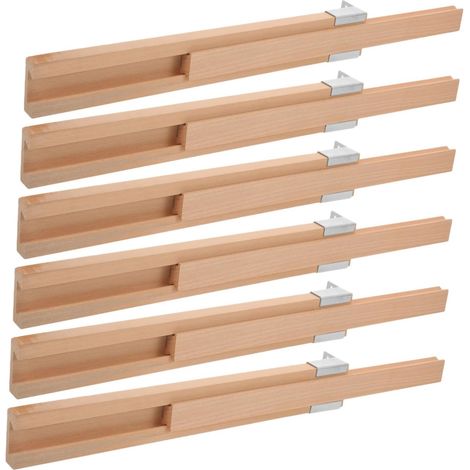 SEWACC Lot de 6 glissières tiroir robustes, couleur kaki, pour meubles (1/5)