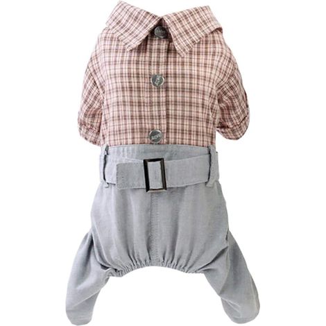 AGE Chemises pour chiens Vêtements Chemises à carreaux Chemises décontractées Cool Été Printemps Automne Gilet Gilets pour chiots Chiots Chats (rose, M) (1/3)