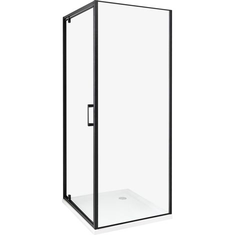 Duschkabine DARLI 70 x 70 x 185 cm Schwarz