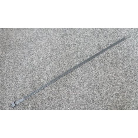 Collier de serrage noir 360x6mm (boîte de 100) pour cable Ø 5mm à 101mm max nylon à tête simpe usage exterieur SAPISELCO