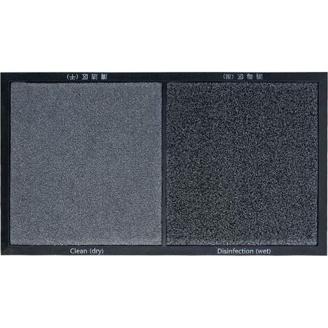 Tapis de sol absorbant antidérapant pour cuisine, entrée, restaurant, lot de 3 pièces, gris, 40x60 cm.