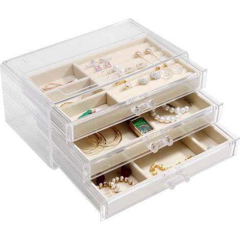 Coffret Bijoux Acrylique 3 Niveaux T (1/3)