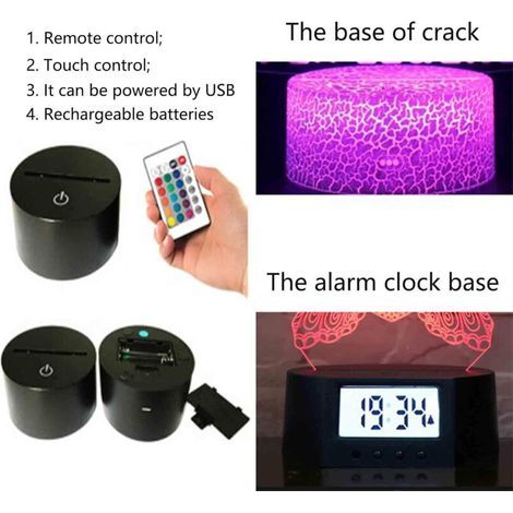 Lampe à illusion d'optique 3D Wekity Fnaf. veilleuse mignonne Five Nights at Freddy's avec télécommande et 7 couleurs changeantes. idéale pour la chambre d'un enfant.