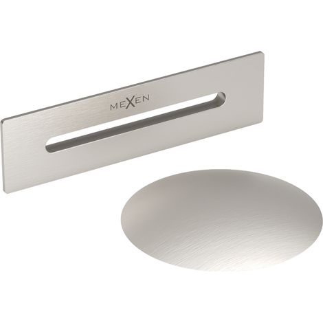 Mexen Uni tappo con troppopieno per vasca da bagno indipendente, nichel spazzolato - 5100-97