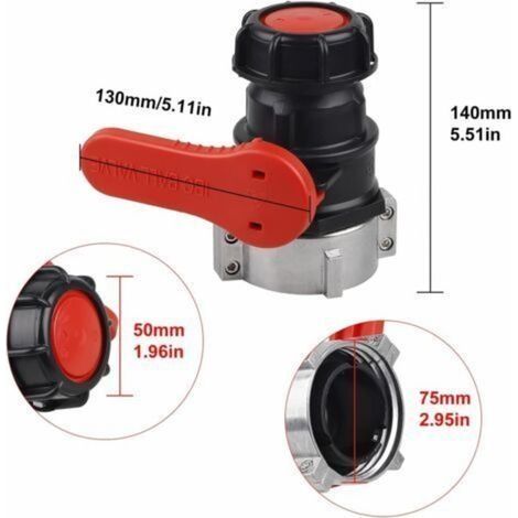 IBC-Tankadapter, Tankventil, IBC-Tankadapter, DN50 IBC-Tankventil (1/4)