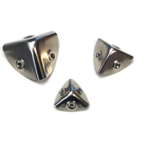 ANGOLO PER BAULE DA 25 mm IN FERRO NICHELATO MINUTEX 567-225