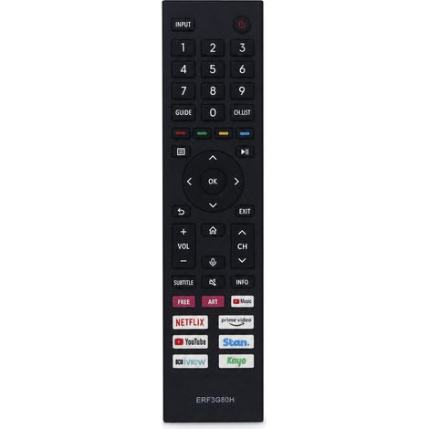 Télécommande de Remplacement Compatible TV Hisense ERF3G80H, Sans Configuration, Sans Commande Vocale (1/5)