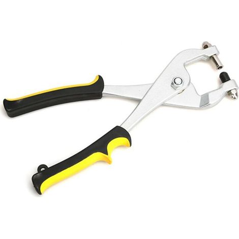 Pince à poinçonner manuelle en acier inoxydable, poinçon à tôle polie, poinçon à bord en aluminium, pince à poinçonner la tôle, outils de perçage-AquaForge