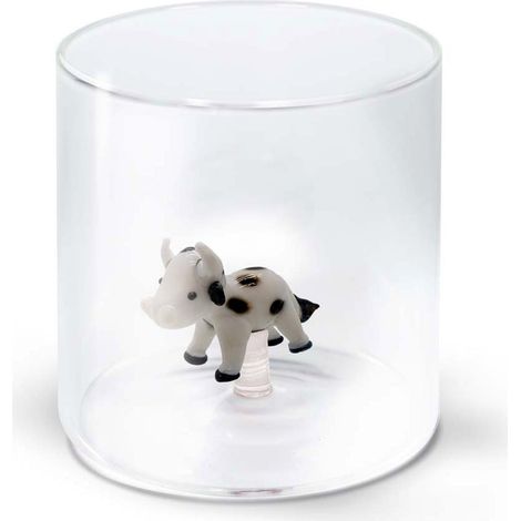 BICCHIERE IN VETRO BOROSILICATO 250ML MUCCA