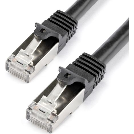 Startech N6SPAT1MBK cavo di rete Cat6 nero 1 metro (1/4)