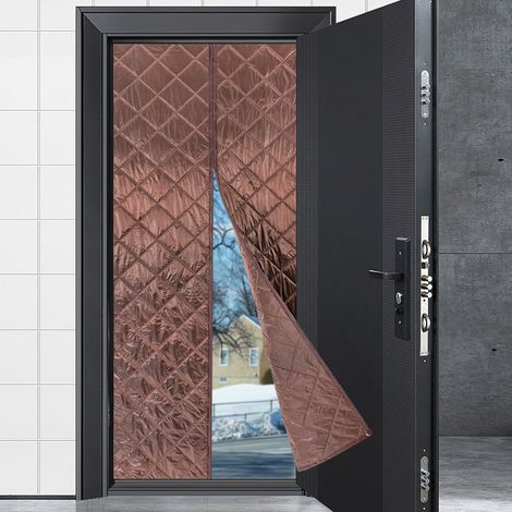 Magnetic Thermal Insulated Door Curtain Room Divide Waterproof Cover 3983In (1/5)