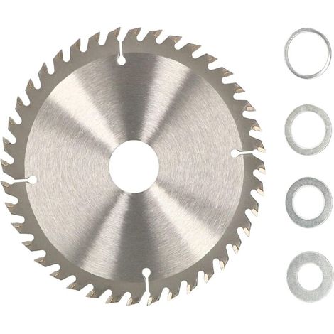Lame de scie circulaire en carbure pour bois, 40 dents, diamètre 180 mm, avec anneaux réducteurs inclus pour fixation adaptée (1/5)
