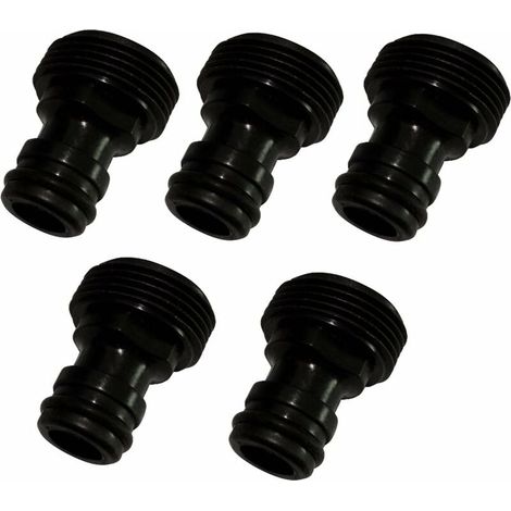 5X Adaptateur connecteur raccord Rapide Tuyau vers Filetage mâle 3/4 C17785