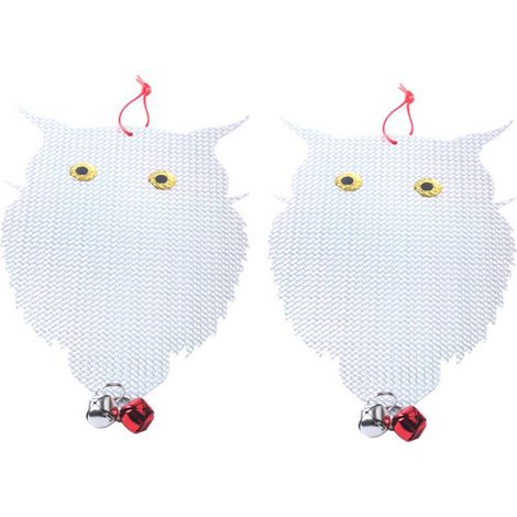 Eulen-Vogelscheuche – Reflektierende, kollisionssichere Fensterabwehr – Für Garten, Pool und Außenbereich – 2er-Pack (1/5)