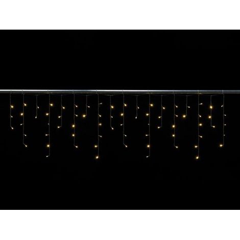 Cascade Light Led - 2 X 0.6 M - 72 Lampes Blanc Chaud - Fil Transparent - Modulateur