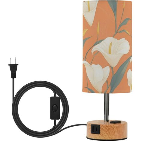 linqin Petite lampe de table jaune lys dessin animé pour chambre (1/5)