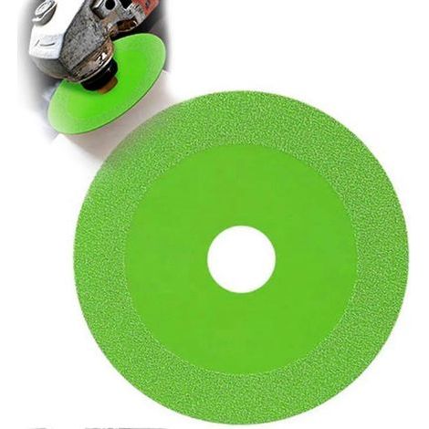 Disque de coupe pour verre, lame de scie ultra-mince pour couper le verre, le jade et le cristal (1 pièce) - vert (1/4)