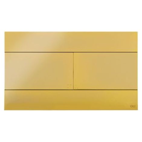 OLI Placca di Comando Slim Dual Oro per Cassette WC ad Incasso OLI - OL0154962 oro (gold)