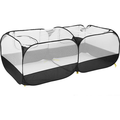 Enclos portable pliable pour petits animaux (poules, canards, lapins) - Noir (1/5)