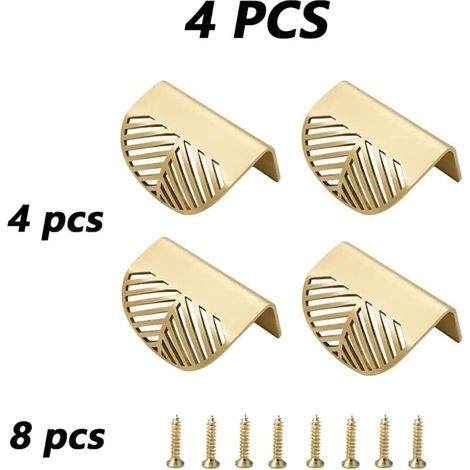Set di 4 maniglie per mobili, pomello per mobili, maniglia per mobile da cucina, maniglia per anta del cassetto, pomelli per mobili da cucina, maniglia per cassetto, tiranti per mobili (1/4)