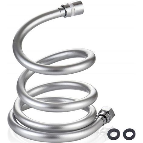 Tuyau de douche flexible anti-torsion ZVD - 2m - économie d'eau - finition chromée (1/4)