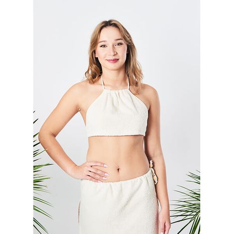 Bembea Frottee-Sauna-BH Oeko-TEX® Standard Yeye Made in Nature Ecru L (1/5)