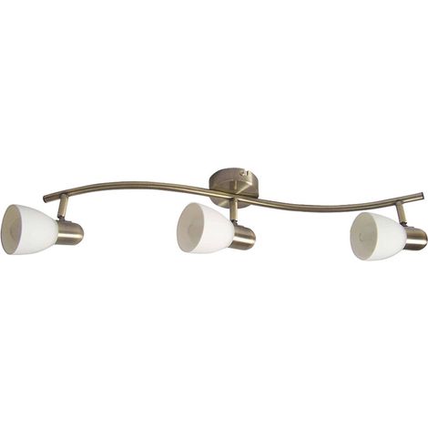 Repérer tramway bronze de verre métallique Soma / B blanc: 60cm H: 8cm (1/4)