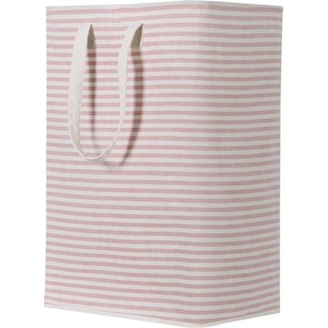 Dirty Laundry Basket, 72L, Foldable, Waterproof Fabric with Large Capacity, Pink, 40 x 30 x 60cm