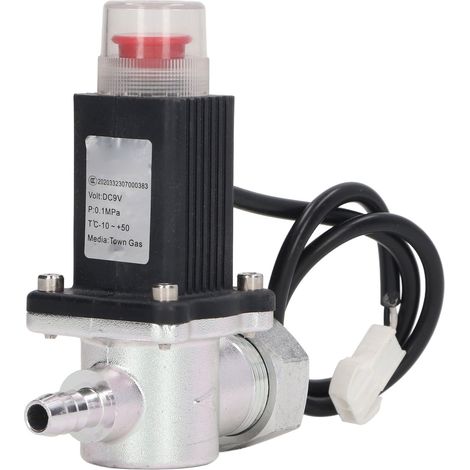 Robinet à gaz avec alarme de contrôle (modèle DRQF-DN10-0.1/KYDR), kit de sécurité pour canalisation, détecteur de fuite, alimentation AC90-240V, norme européenne, sans pile pour l’alarme, tuyau de ga (1/5)