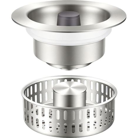 Filtro de desagüe para fregadero, filtro de cocina metálico, ideal para aficionados a la cocina, y también apto para casas y apartamentos. (1/5)