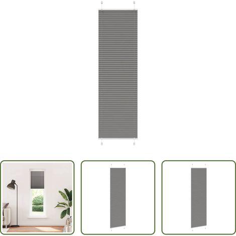 vidaXL Polyester Plissee - Plissee Anthrazit 55x200 cm Stoffbreite 54,4 cm Polyester (1/5)