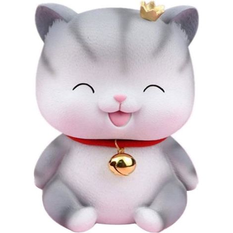 Tirelire en forme de chaton pour enfants, jolie tirelire pour garçons et filles, décoration de bureau, pot d\'épargne (1/4)