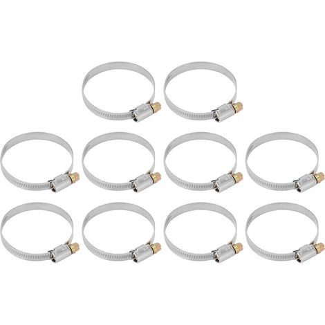 10 Stück Schlauchschellen aus korrosionsbeständigem Edelstahl, Mini-Schlauchschellen für Kraftfahrzeuge, Petroche