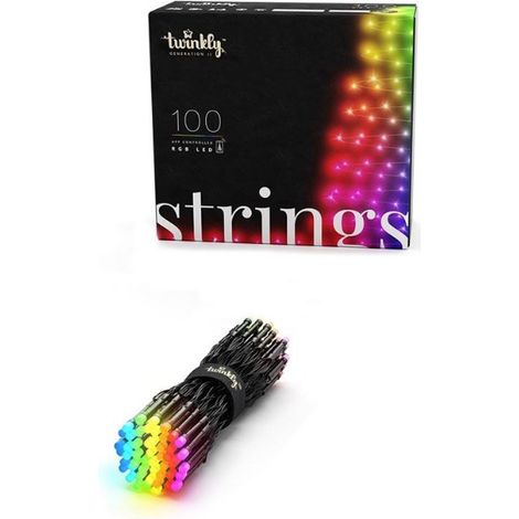 Luce led di natale Twinkly Strings 100 Smart RGB 8m [TWS100STP-BEU]