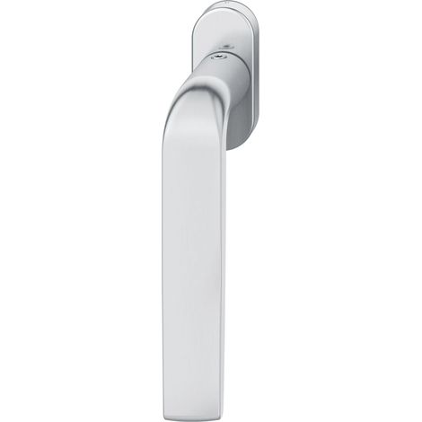 FSB Fenstergriff 34 1267 ovale Rosette 27 x 62, Edelstahl matt