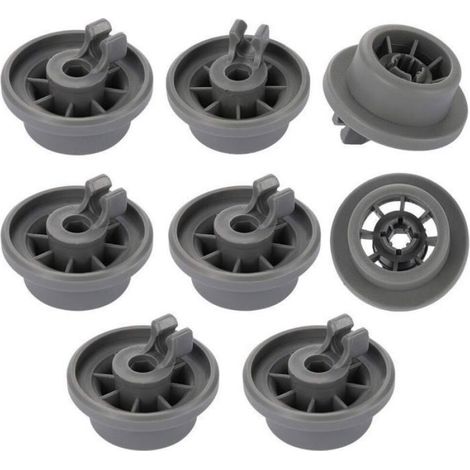 Roue Pour Panier Inferieur Lave-Vaisselle - Référence 165314 - Compatible Avec Modèles Standard - Lot De 8 (1/5)