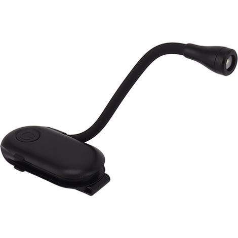 Ansteckbare Leselampe, 3 W, 400 mAh, 5 V, 1 A, tragbare Buchlampe mit flexiblem Arm, 3 Farbtemperaturen, stufenloser Dimmer, USB-aufladbar, ideal für Vielleser (1/5)