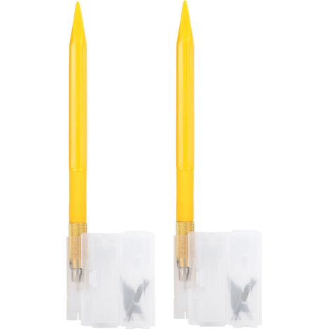 Lot de 2 couteaux à graver jaunes, outils de découpe pour autocollants DIY (1/5)