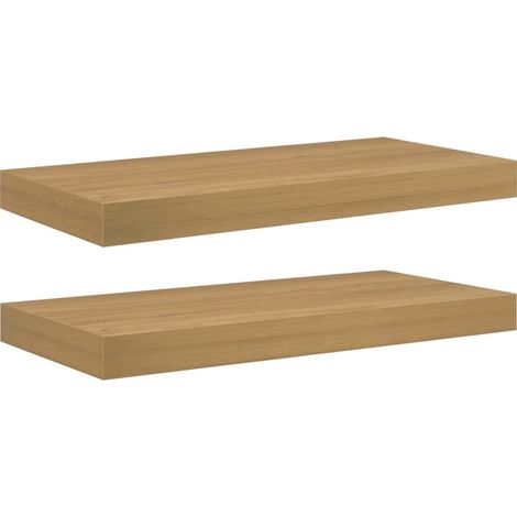 Maison Exclusive - Wandregal Wandhalterung 2 Stk. Braun 50 x 23,5 (1/5)