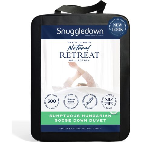 Snuggledown Retreat Hungarian Goose Down Duvet, 4.5 Tog, King